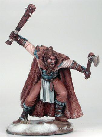 Dark Sword Miniatures: A Game of Thrones: Wildling Warrior with Spiked Club/Axe 