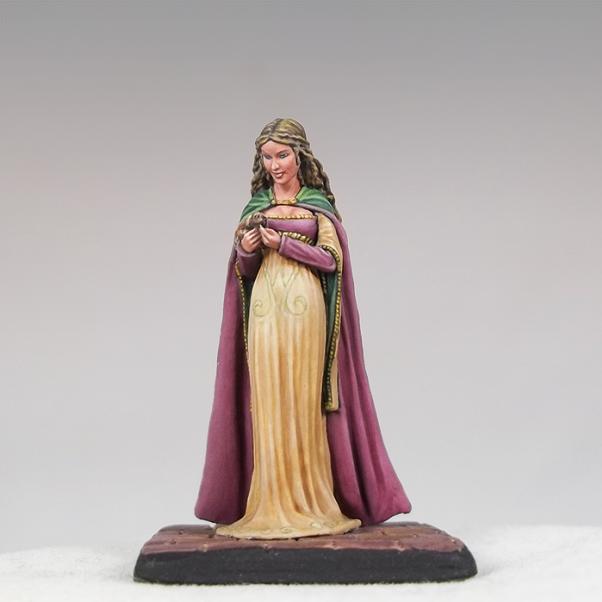 Dark Sword Miniatures: A Game of Thrones: Young Lady in Waiting with Puppy 