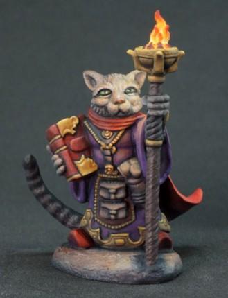 Dark Sword Miniatures: Critter Kingdoms- Archer, Grumpy Cat Warlock 