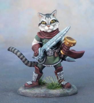 Dark Sword Miniatures: Critter Kingdoms- Ella, Cat Rogue 
