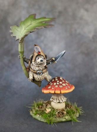 Dark Sword Miniatures: Critter Kingdoms- Hedgehogling Airborne Warrior 