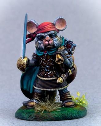 Dark Sword Miniatures: Critter Kingdoms- Mouse Swashbuckler with Rapier 