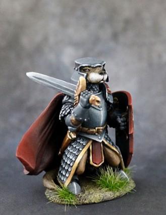 Dark Sword Miniatures: Critter Kingdoms- Otter Knight with Sword & Sheild 