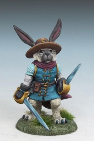 Dark Sword Miniatures: Critter Kingdoms- Rabbit Dual Wield Swashbuckler 