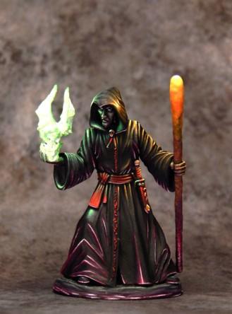 Dark Sword Miniatures: Easley Masterworks- Male Necromancer with Staff 