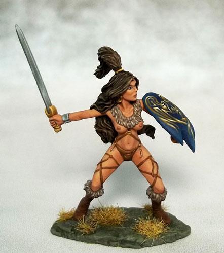 Dark Sword Miniatures: Elmore Masterwork: Amazon Warrior with Sword and Shield 