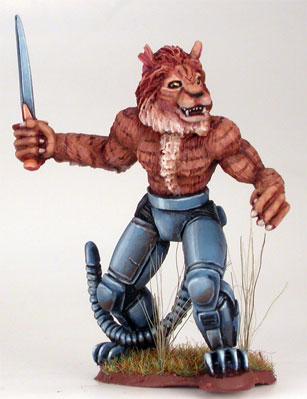 Dark Sword Miniatures: Elmore Masterwork: Cat Warrior with Dagger 
