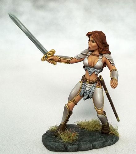 Dark Sword Miniatures: Elmore Masterwork: Female Fighter with Long Sword 