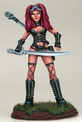 Dark Sword Miniatures: Elmore Masterwork: Female Goth Warrior 