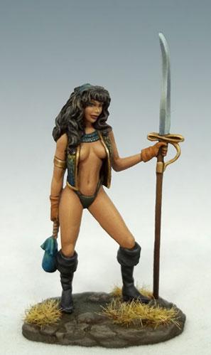Dark Sword Miniatures: Elmore Masterwork: Female Pirate with Glaive 