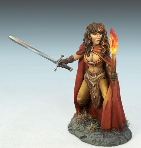 Dark Sword Miniatures: Elmore Masterwork: Female Rogue with Sword 