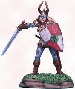 Dark Sword Miniatures: Elmore Masterwork: Gateway - Female Cavalier with Sword and Shield 