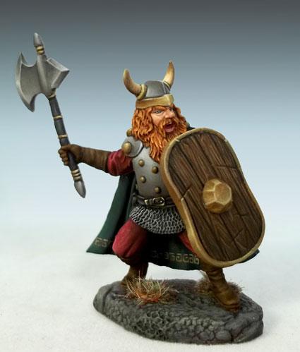 Dark Sword Miniatures: Elmore Masterwork: Male Dwarven Warrior with Battle Axe 