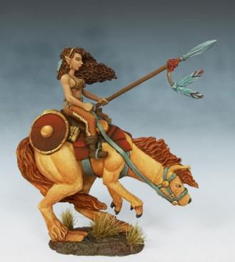 Dark Sword Miniatures: Elmore Masterwork: Mounted Female Warrior 
