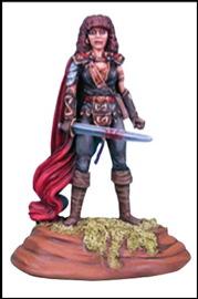 Dark Sword Miniatures: Elmore Masterwork: Red Cloak Female Fighter 