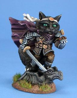 Dark Sword Miniatures: Critter Kingdoms- Black Cat Avenging Thief 