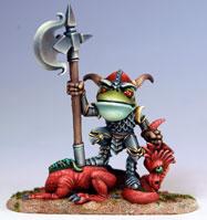 Dark Sword Miniatures: Critter Kingdoms- Frog Dragon Slayer 