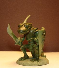 Dark Sword Miniatures: Critter Kingdoms- Newt Warrior 