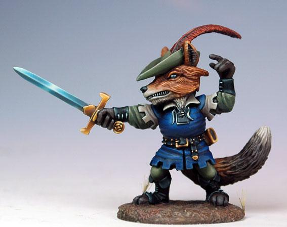 Dark Sword Miniatures: Critter Kingdoms- Robin Hood the Fox 