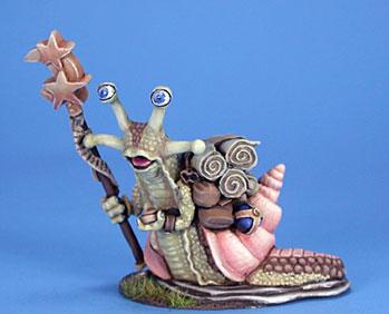 Dark Sword Miniatures: Critter Kingdoms- Snail Cartographer 