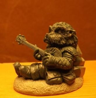 Dark Sword Miniatures: Critter Kingdoms- Hedgehog Bard with Lute 