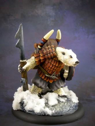 Dark Sword Miniatures: Critter Kingdoms- Polar Bear Warrior 