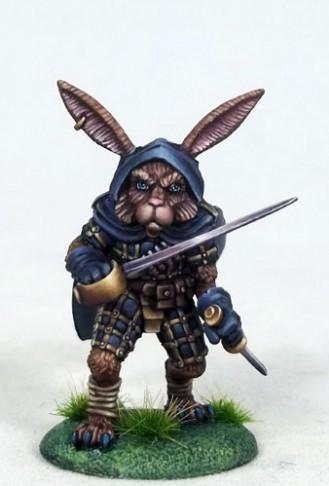 Dark Sword Miniatures: Critter Kingdoms- Rabbit Dual Wield Rogue 