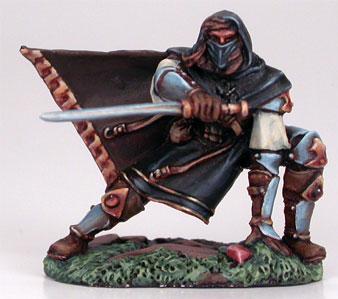 Dark Sword Miniatures: Visions in Fantasy: Crouching Male Assassin 