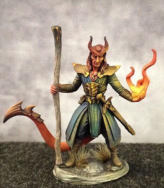 Dark Sword Miniatures: Visions in Fantasy: Demonkin Fighter/Mage 
