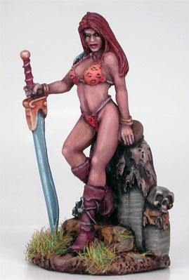 Dark Sword Miniatures: Visions in Fantasy: Female Amazon with Bastard Sword 