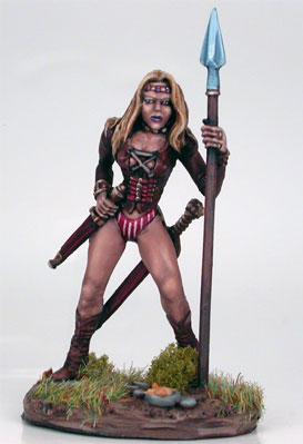 Dark Sword Miniatures: Visions in Fantasy: Female Beastmaster with Spear 