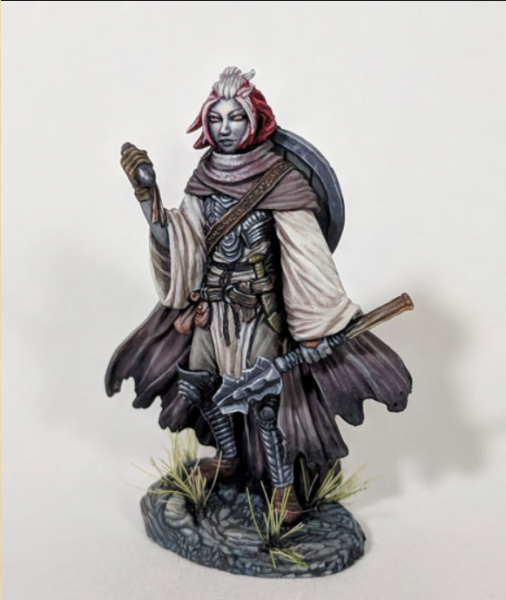 Dark Sword Miniatures: Visions in Fantasy: Female Cleric with Mace 