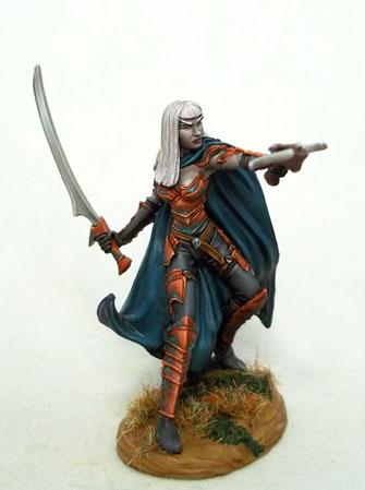Dark Sword Miniatures: Visions in Fantasy: Female Dark Elf with Crossbow 