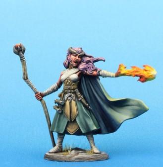 Dark Sword Miniatures: Visions in Fantasy: Female Demonkin Mage 