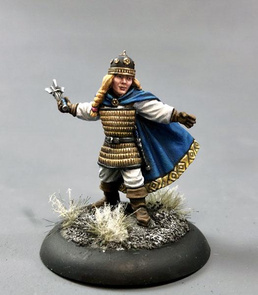 Dark Sword Miniatures: Visions in Fantasy: Female Dwarven Cleric with Mace 