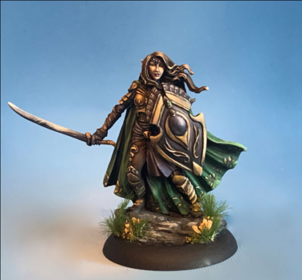Dark Sword Miniatures: Visions in Fantasy: Female Elven Warrior with 2 Weapon Options 