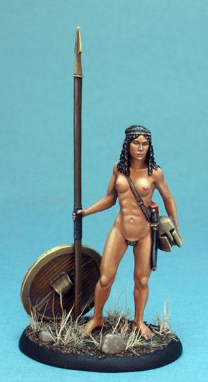 Dark Sword Miniatures: Visions in Fantasy: Female Nude Study - Spartan Warrior 
