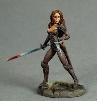 Dark Sword Miniatures: Visions in Fantasy: Female Rogue - Dual Wield 