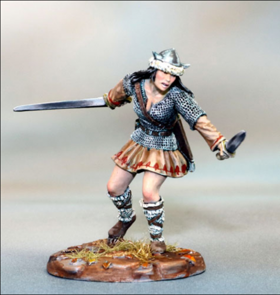 Dark Sword Miniatures: Visions in Fantasy: Female Warrior- Dual Wield 