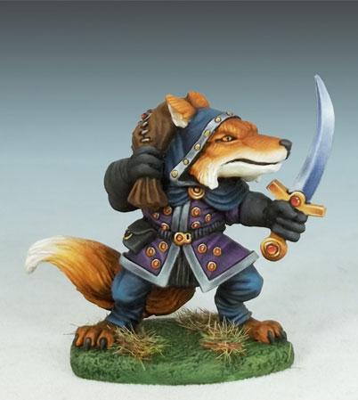 Dark Sword Miniatures: Critter Kingdoms- Fox Male Rogue 