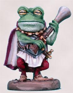 Dark Sword Miniatures: Critter Kingdoms- Frog Guard with Blunderbuss 