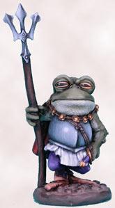 Dark Sword Miniatures: Critter Kingdoms- Frog Guard with Trident 