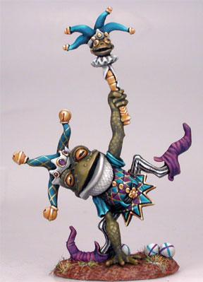 Dark Sword Miniatures: Critter Kingdoms- Frog Jester 