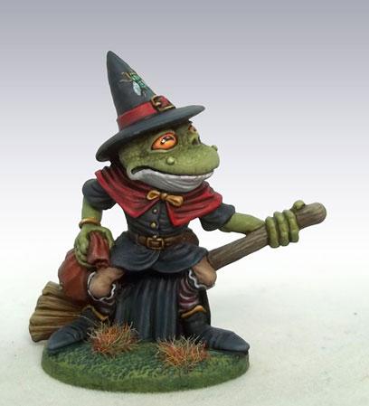 Dark Sword Miniatures: Critter Kingdoms- Frog Witch 