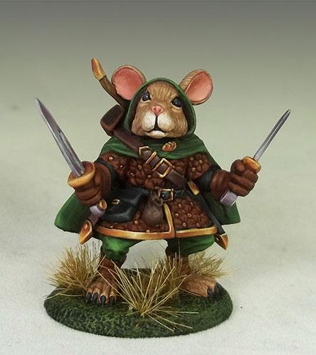 Dark Sword Miniatures: Visions in Fantasy: Hamster Ranger - Dual Wield 