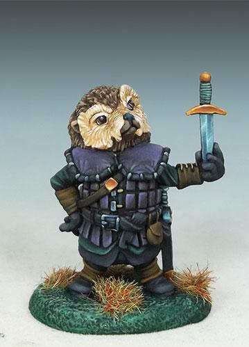 Dark Sword Miniatures: Critter Kingdoms- Hedgehog Rogue with Dagger 