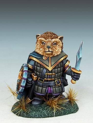 Dark Sword Miniatures: Visions in Fantasy: Hedgehog Warrior with Sword/ Shield 