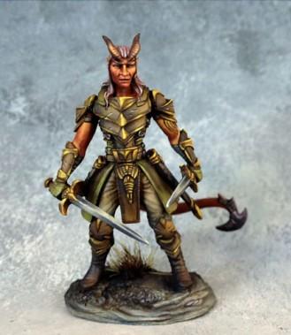 Dark Sword Miniatures: Visions in Fantasy: Male Demonkin Rogue 