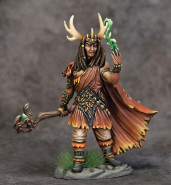 Dark Sword Miniatures: Visions in Fantasy: Male Druid with Staff 