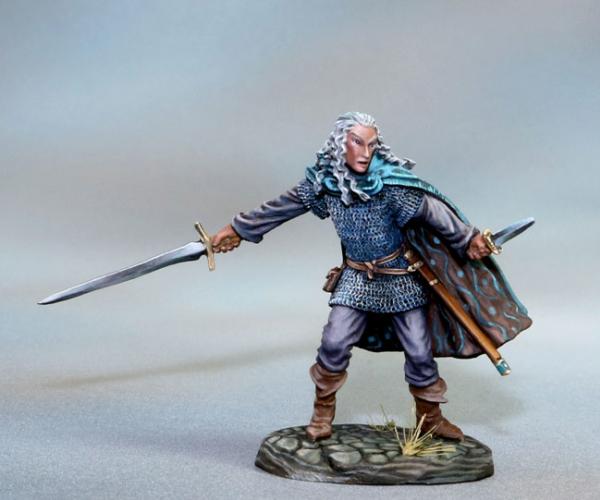 Dark Sword Miniatures: Visions in Fantasy: Male Elven Warrior - Dual Wield 